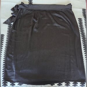 Wildfang Black 'Empower' Adjustable Wrap Skirt